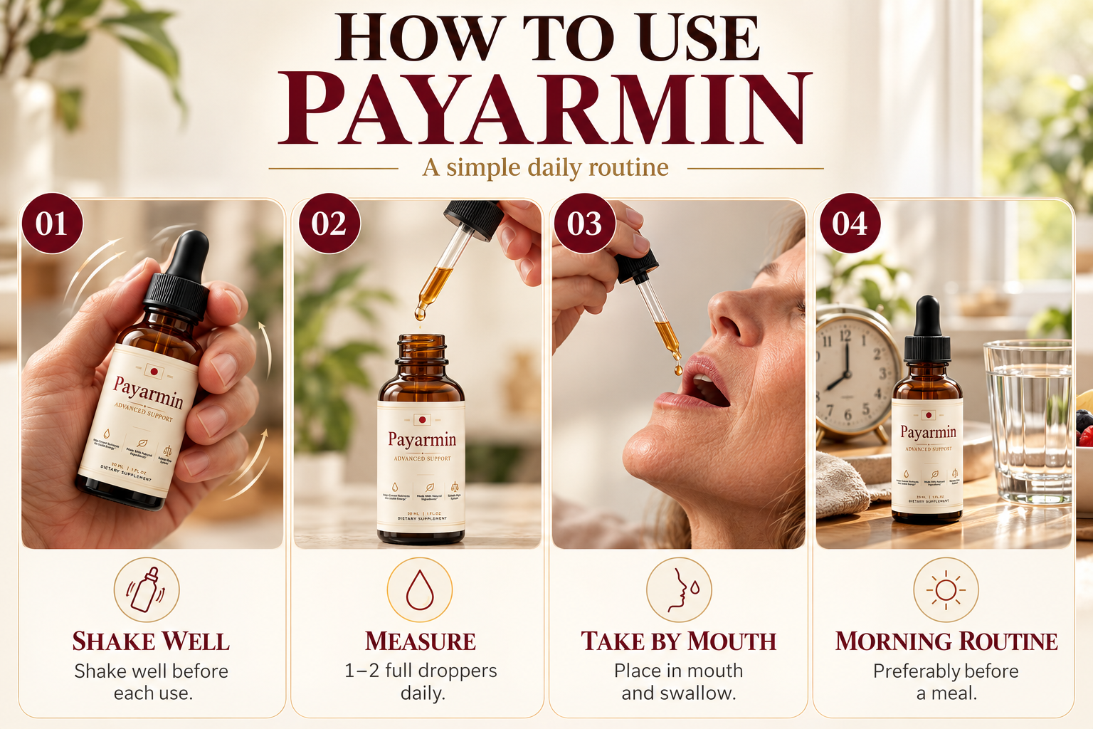 Daily guide on how to use Payarmin